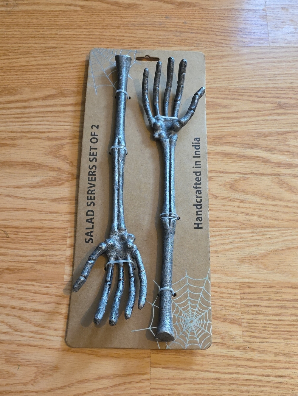 Skeleton Hand Salad Servers